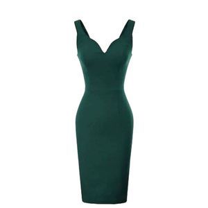 Charlotte Russe Emerald Green Bodycon Dress Medium
